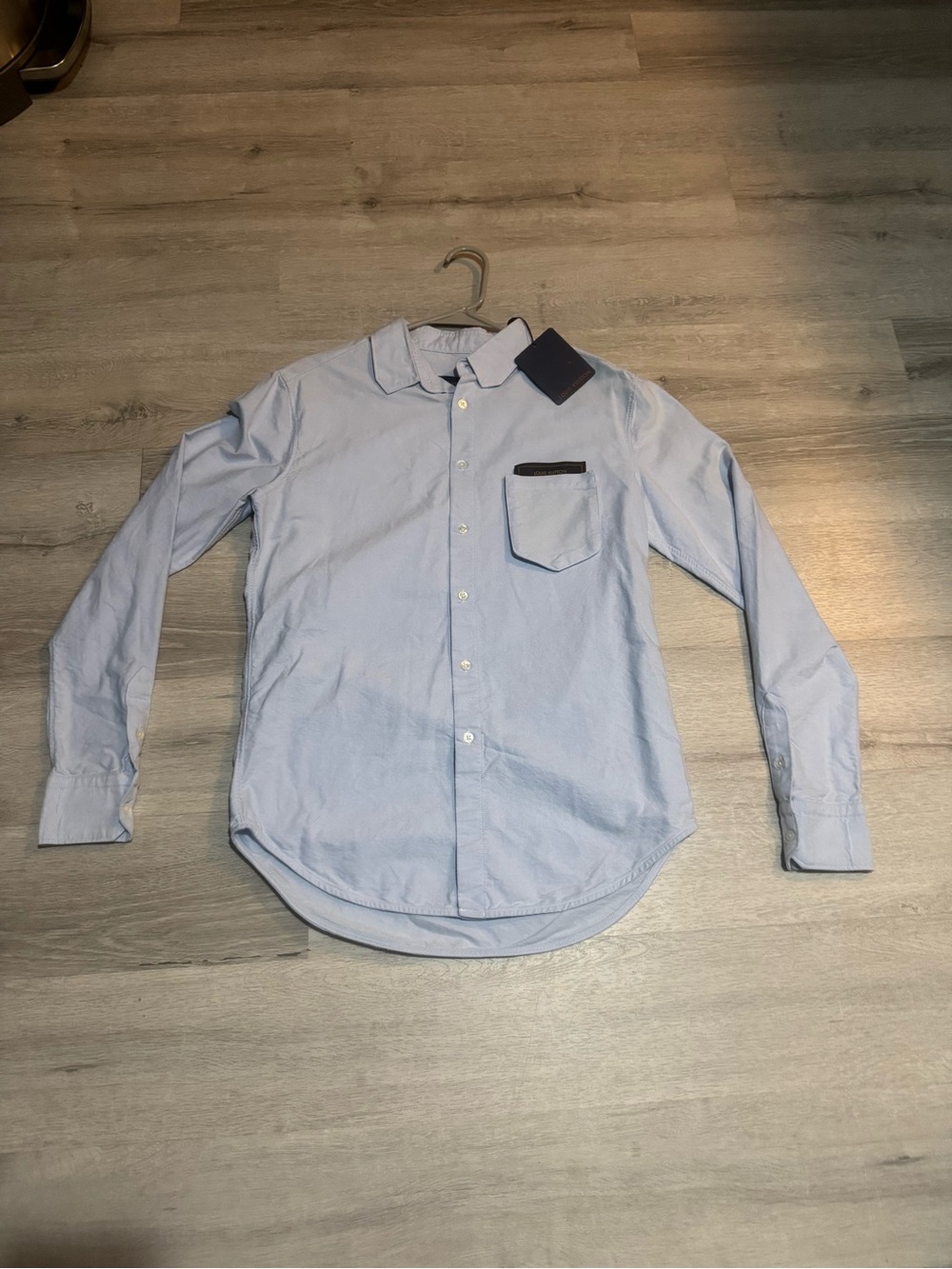 Louis Vuitton Light Blue Long-Sleeve Button Shirt